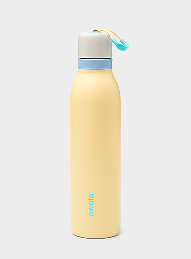 Owala: La bouteille isotherme bouchon rotatif FreeSip 24 oz Blanc pour femme