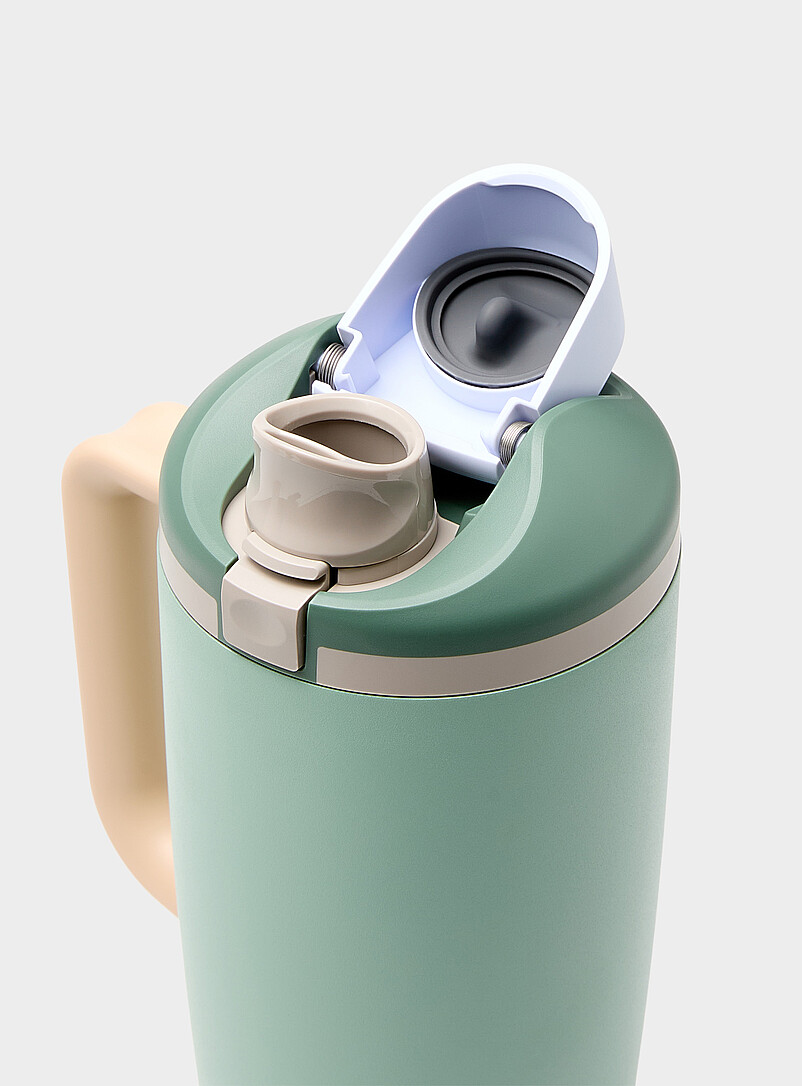 Owala: Le gobelet isotherme FreeSip 40 onces Ivoire - Beige cr&egrave;me pour femme