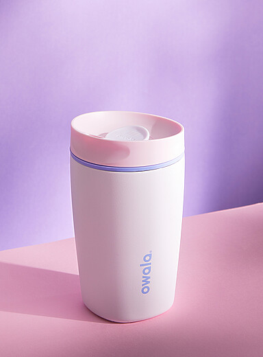 Owala Dusky Pink SmoothSip insulated mug 12 oz.