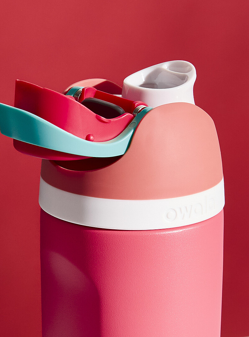 Owala: La bouteille isotherme FreeSip 16 onces Saumon - Corail