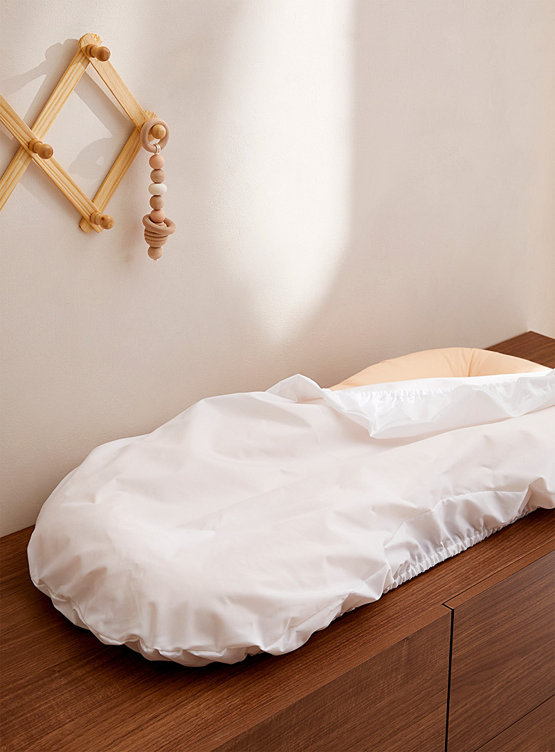 Sleeptight: Le drap imperméable pour coussin de corps 0-9 mois Blanc