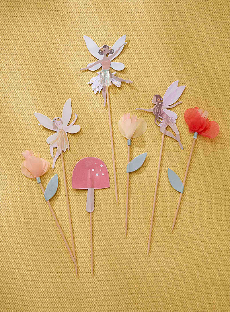 Meri Meri Assorted Fairy garden cake decorations 7-piece set