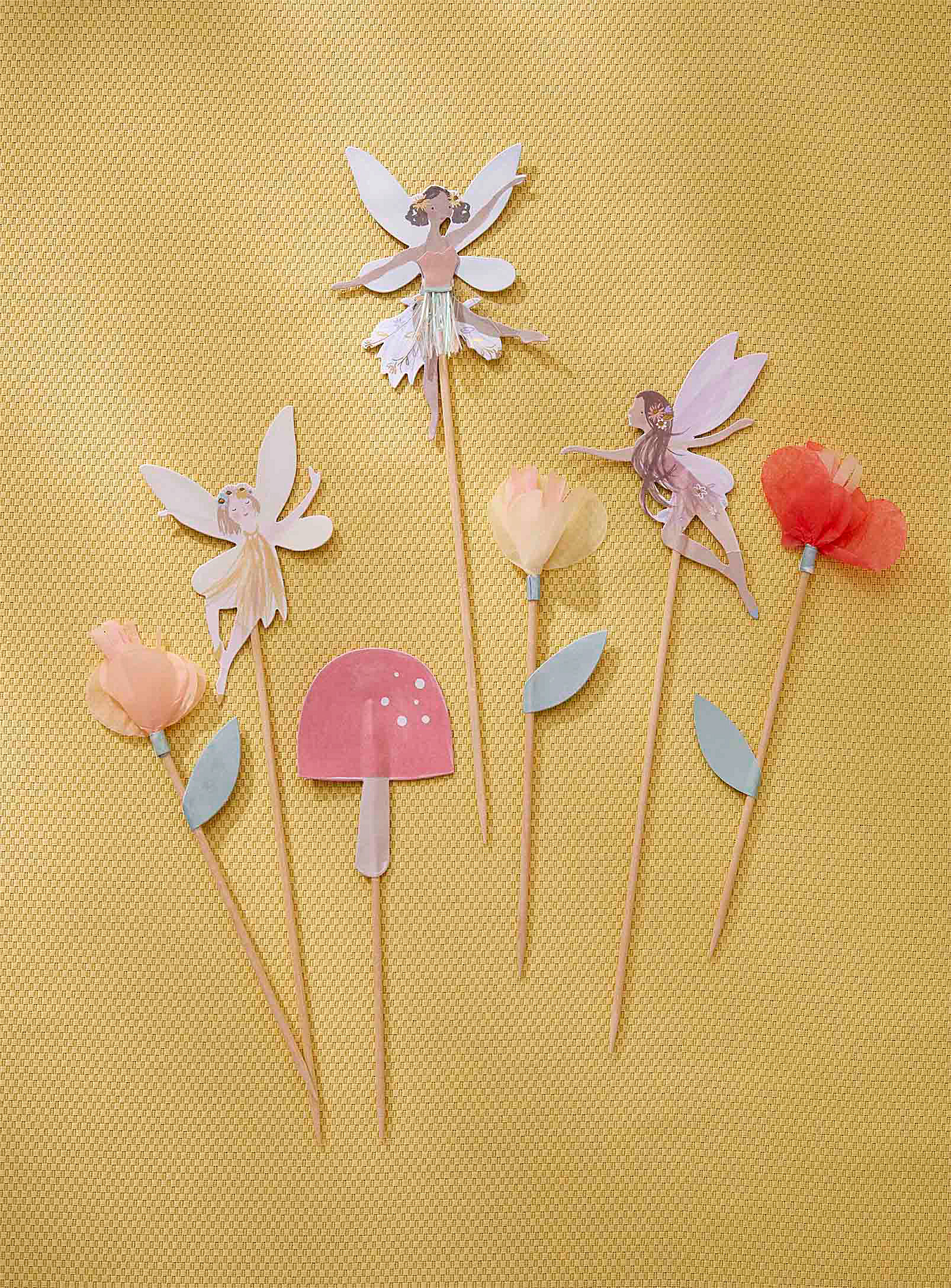 Meri Meri - Fairy garden cake decorations 7-piece set