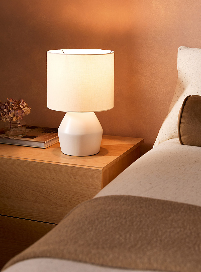 Geometric ceramic table lamp product image 2