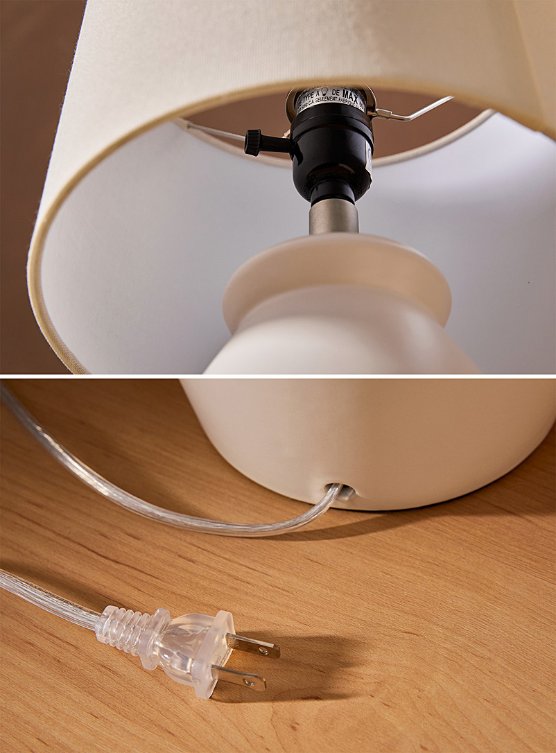 Geometric ceramic table lamp product image 3