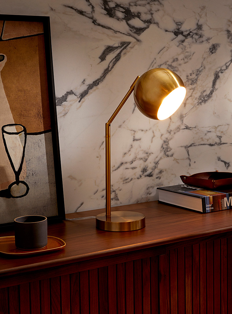 Tilting golden table lamp product image 2