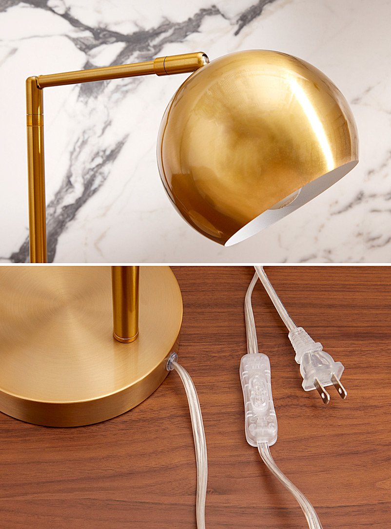 Tilting golden table lamp product image 3
