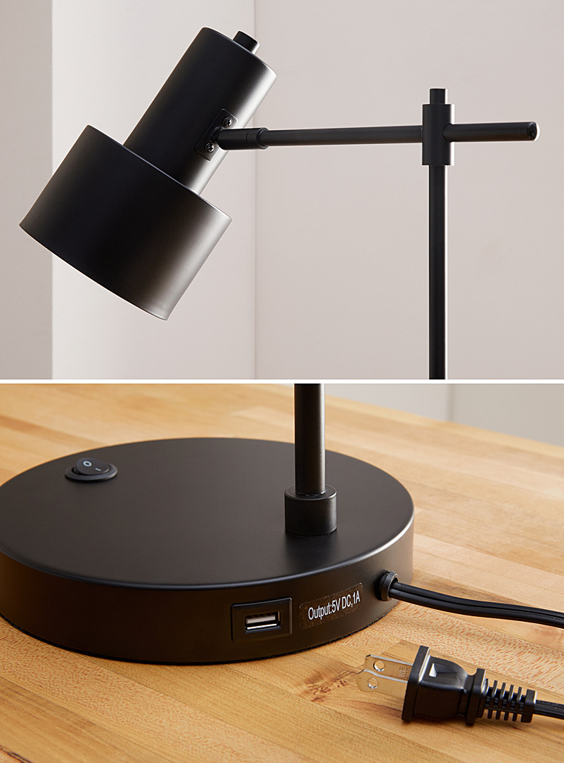 Black projector table lamp product image 3