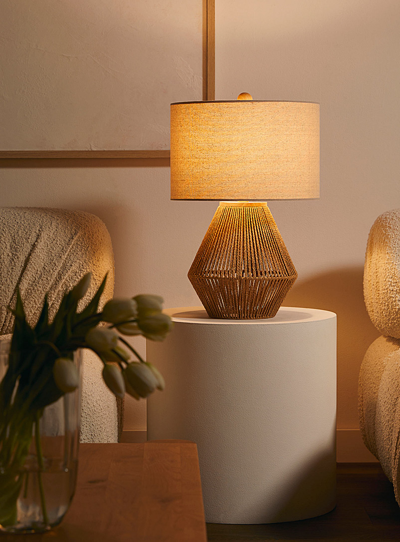 Openwork Cord Table Lamp