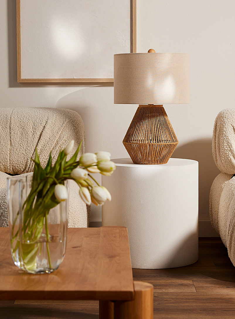Openwork cord table lamp product image 2