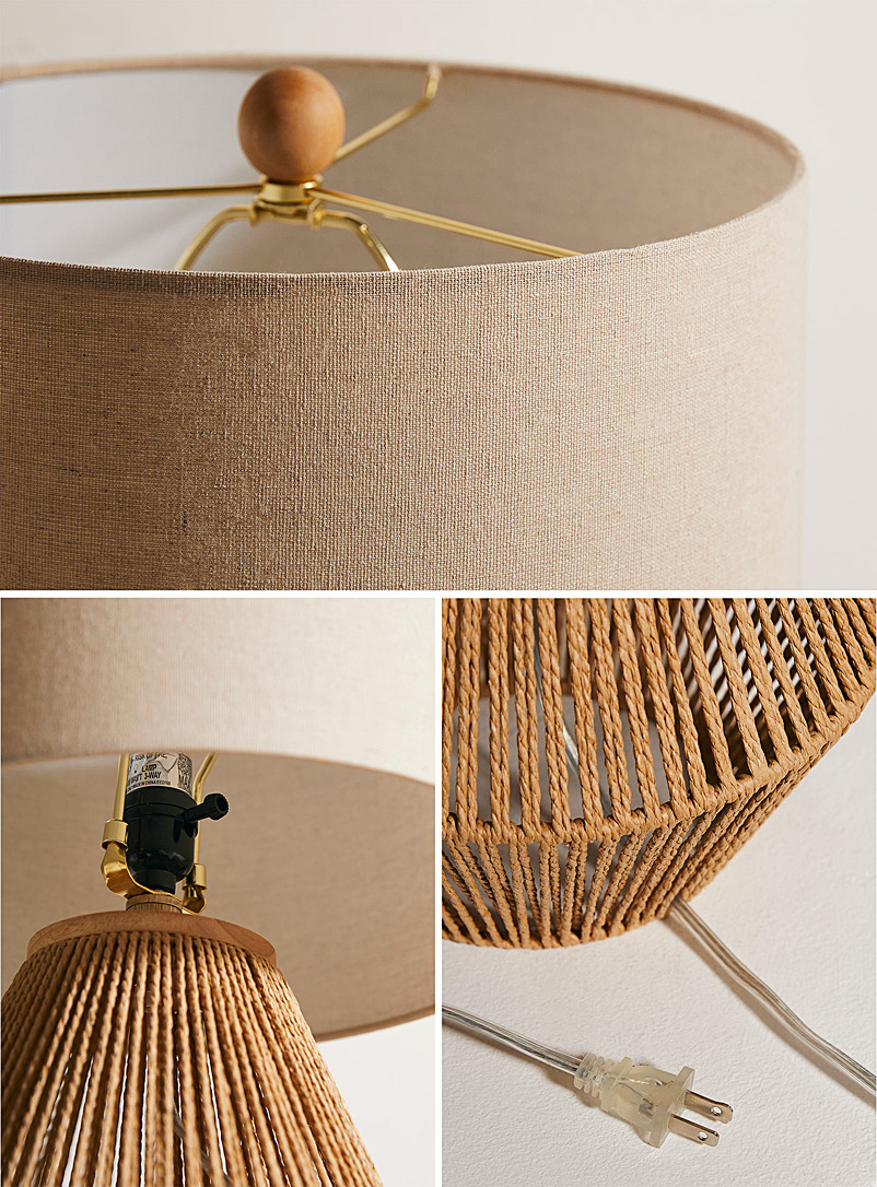 Openwork cord table lamp product image 3