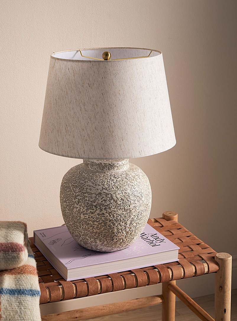Porous concrete table lamp product image 2
