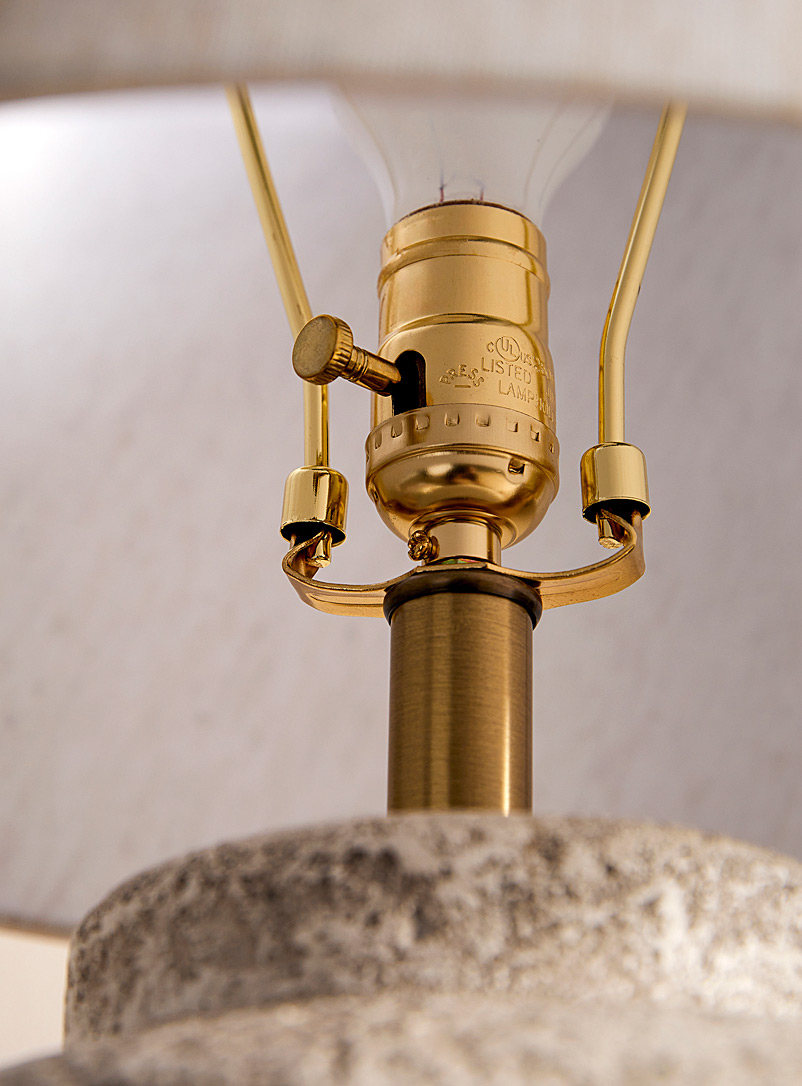 Porous concrete table lamp product image 3