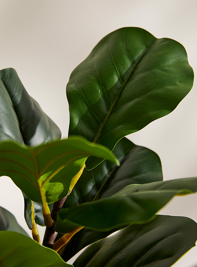 Artificial fiddleleaf fig green plant product image 2