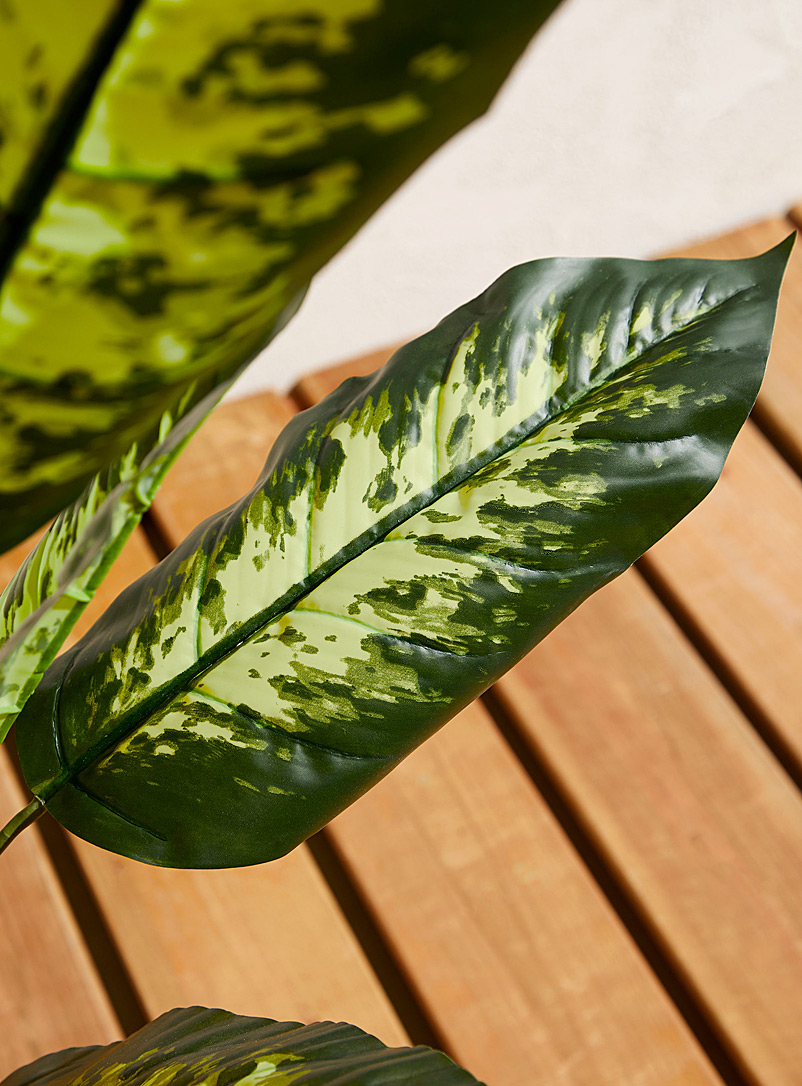 Artificial dieffenbachia green plant product image 2