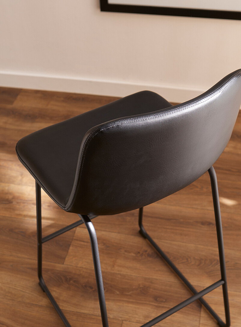 Faux-leather counter chair product image 2