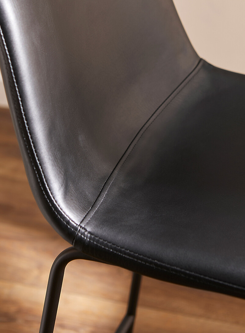 Faux-leather counter chair product image 3