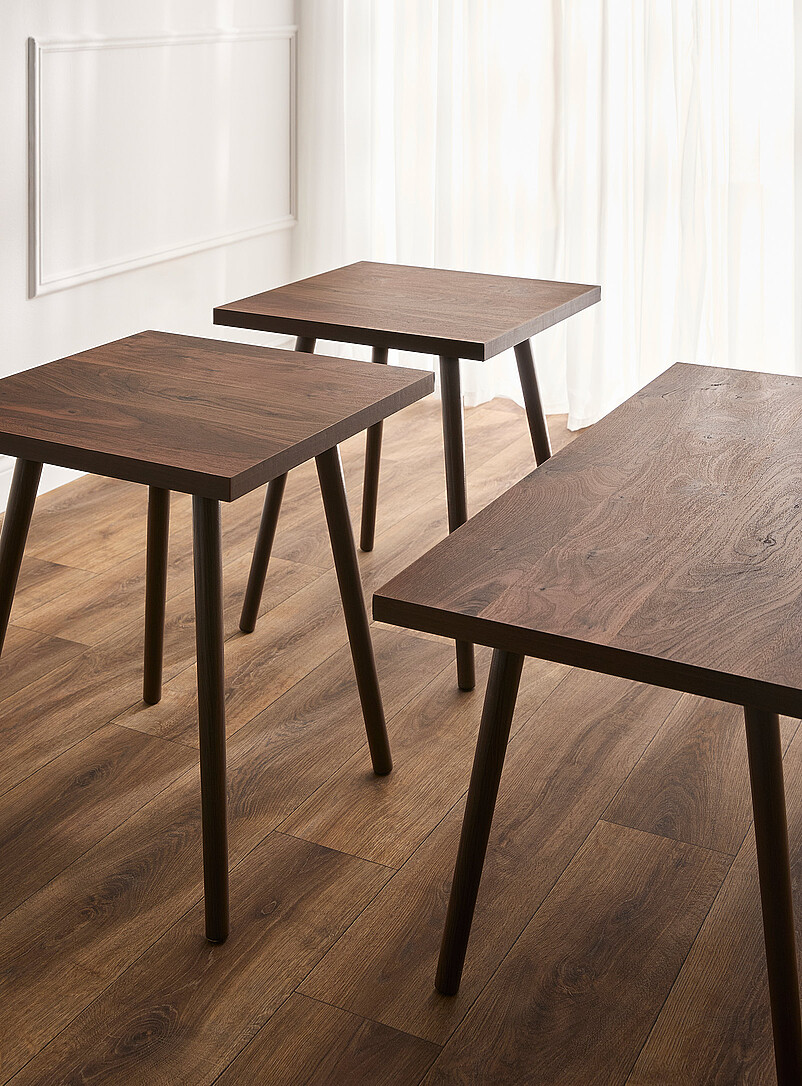 Dark walnut tables Set of 3 product image 2