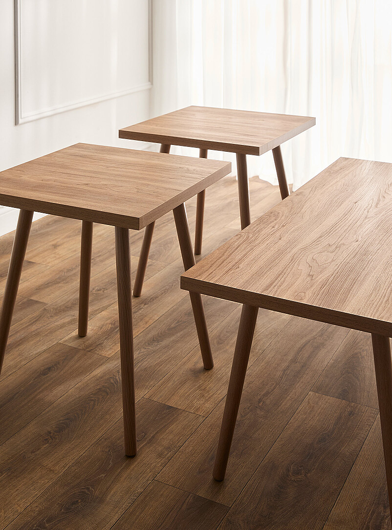 Light walnut tables Set of 3 product image 2