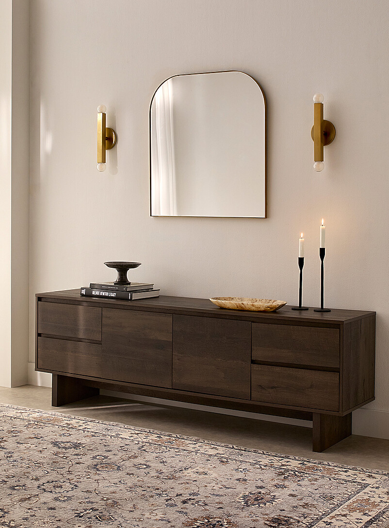 Dark brown laminate TV unit 72" product image (primary)