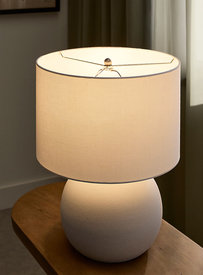 Ceramic sphere table lamp product image 2