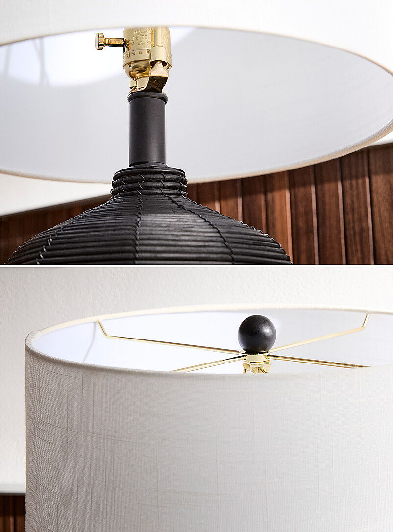 Rattan base table lamp product image 3