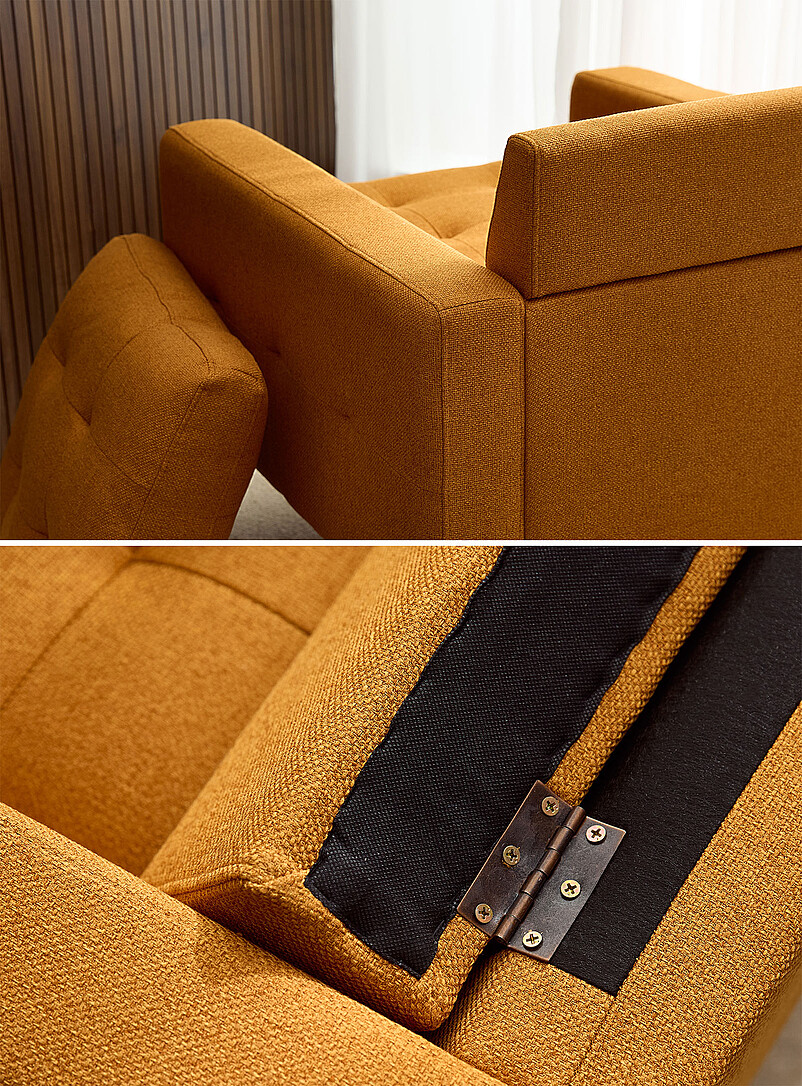 Tufted cushion accent armchair product image 3