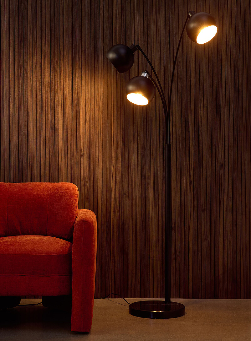 Three-headed arched floor lamp product image 2
