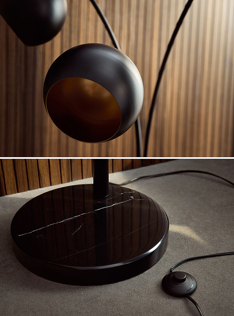 Three-headed arched floor lamp product image 3