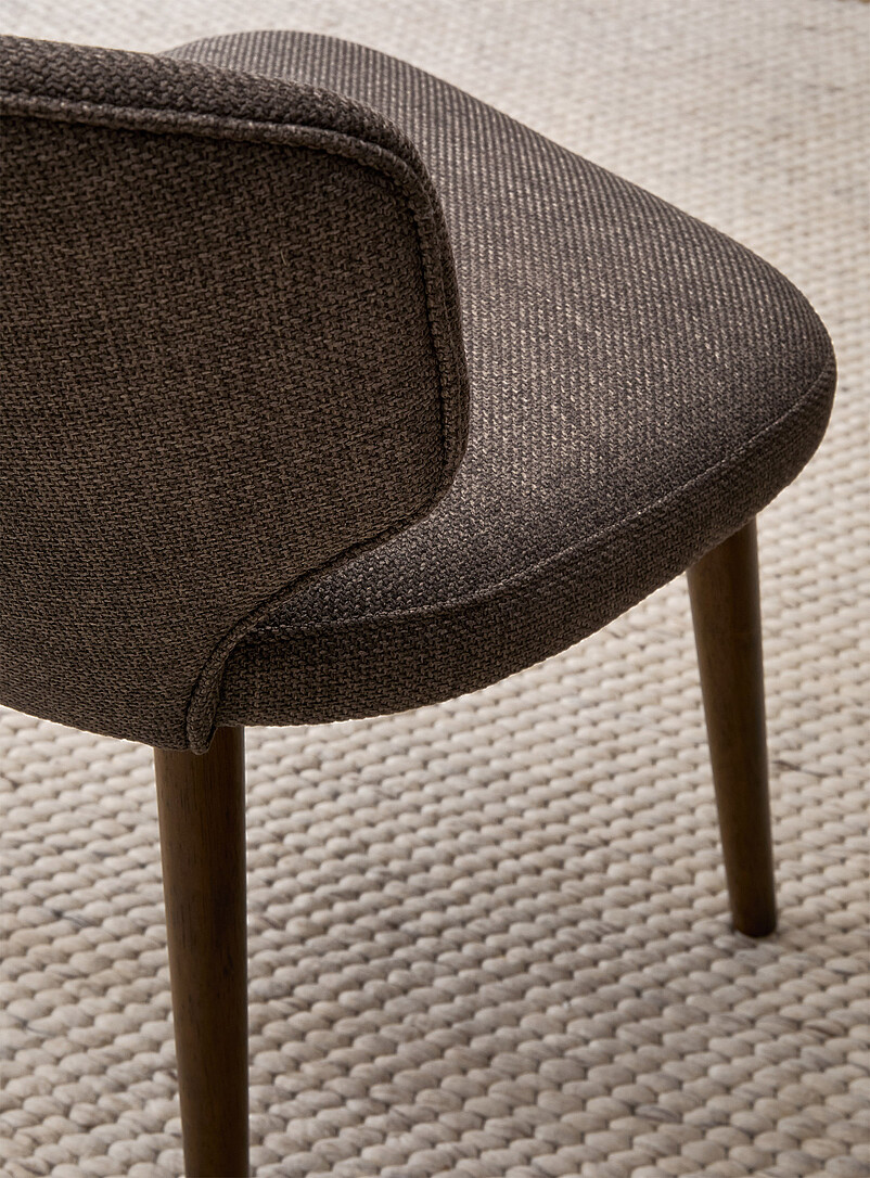 Fabric and wood dining chairs Set of 2 product image 3