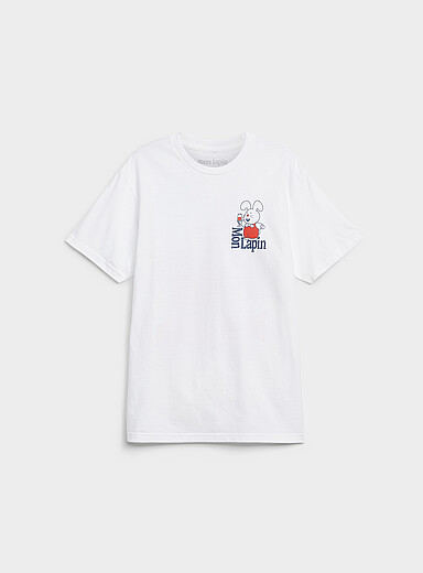 Djab: Le t-shirt Mon Lapin Blanc pour homme