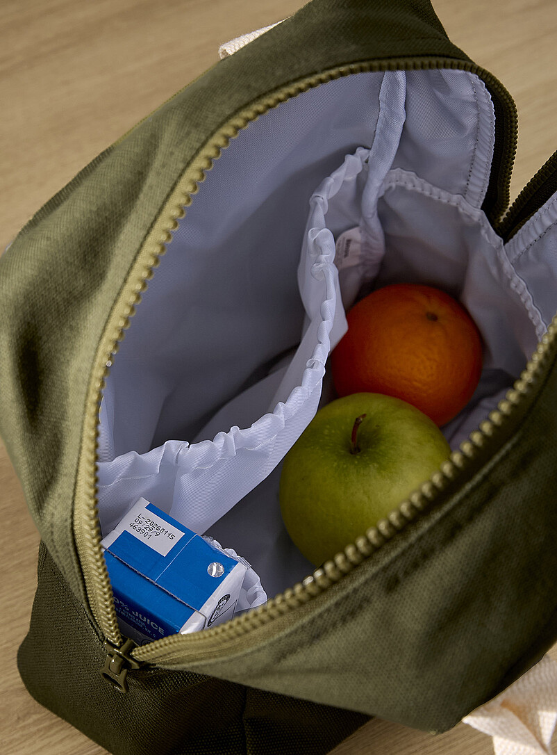 Simons Maison: Le sac &agrave; lunch &eacute;cusson Vert fonc&eacute; - Mousse