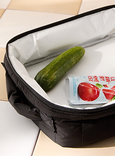 Le sac &agrave; lunch matelass&eacute; couleurs