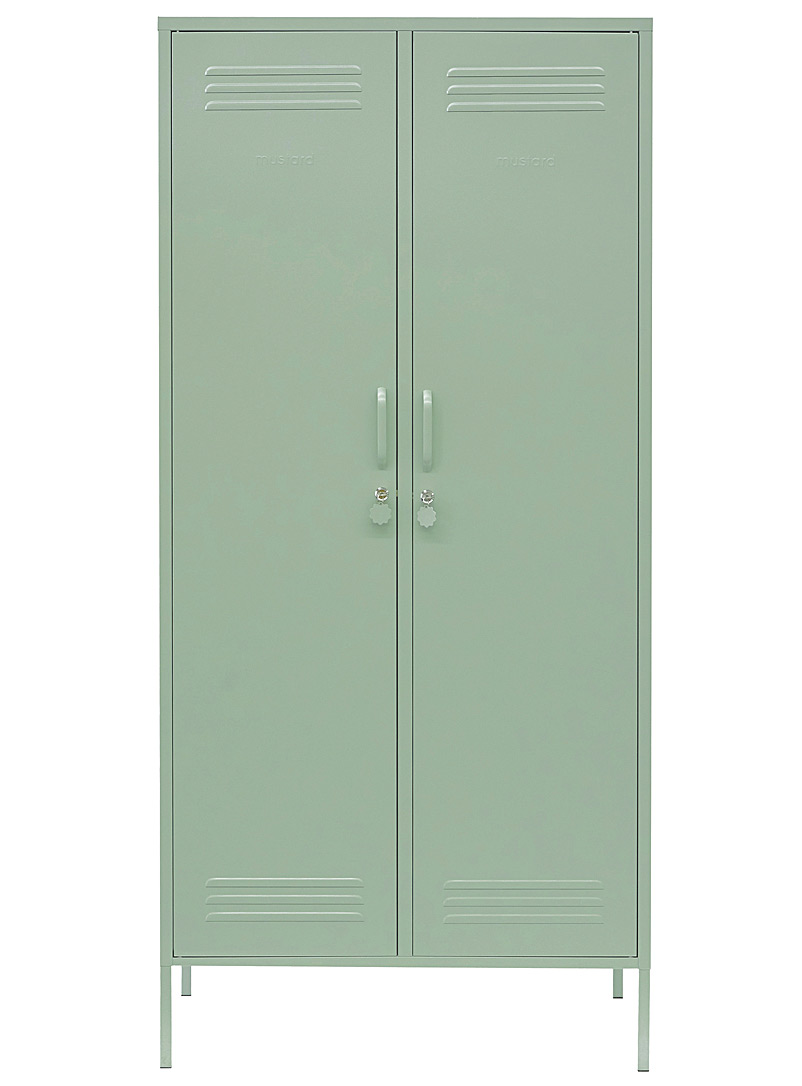Mustard Blush The Twinny metallic storage cabinet