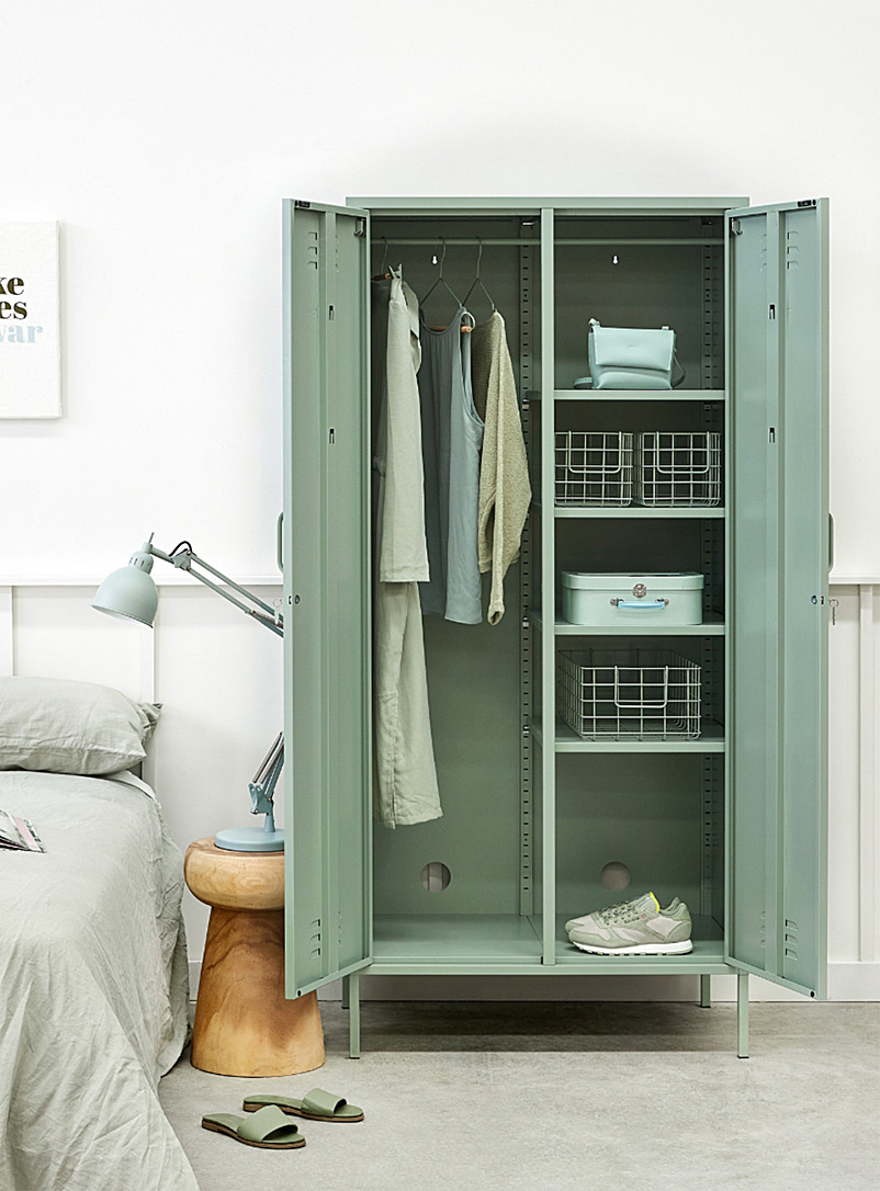 Mustard Blush The Twinny metallic storage cabinet