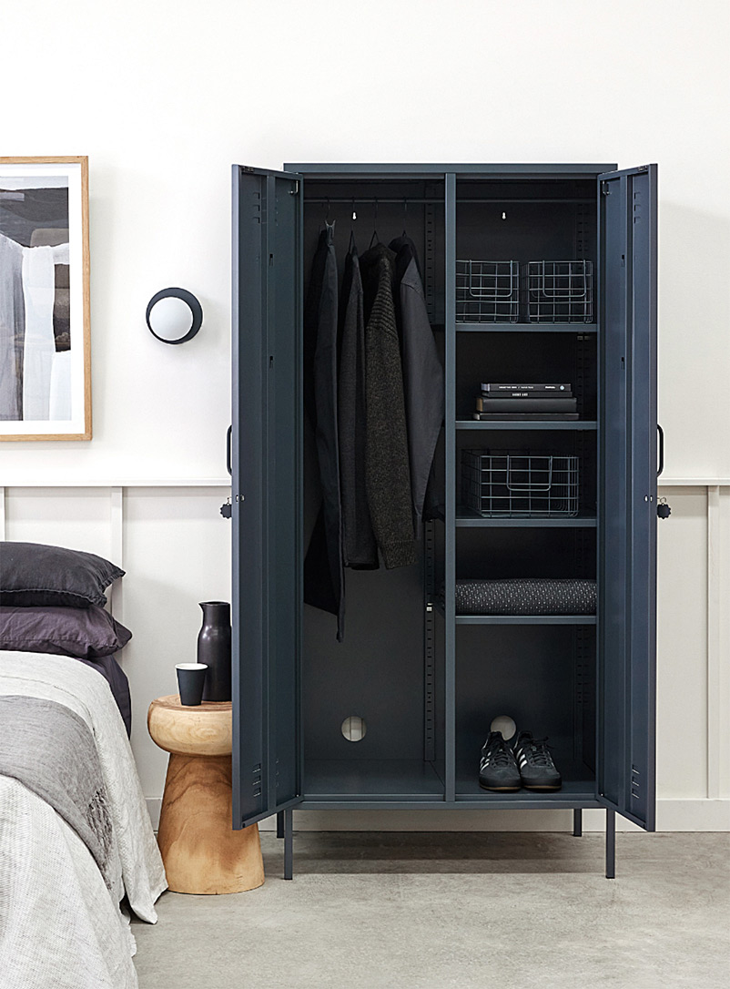 Mustard Blush The Twinny metallic storage cabinet