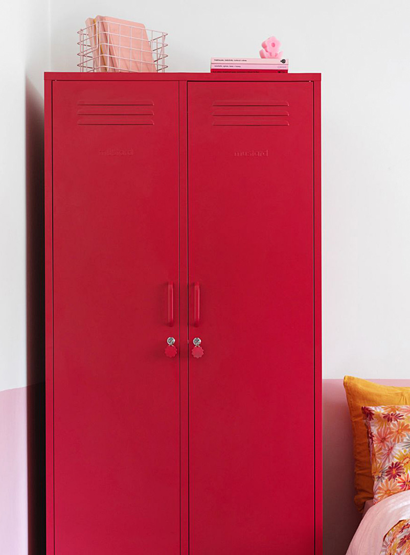 Mustard Blush The Twinny metallic storage cabinet