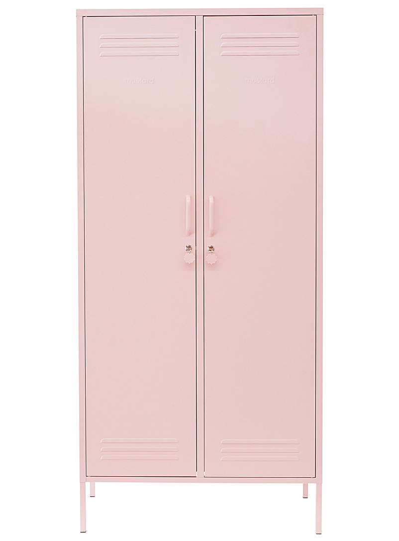 Mustard Pink The Twinny metallic storage cabinet