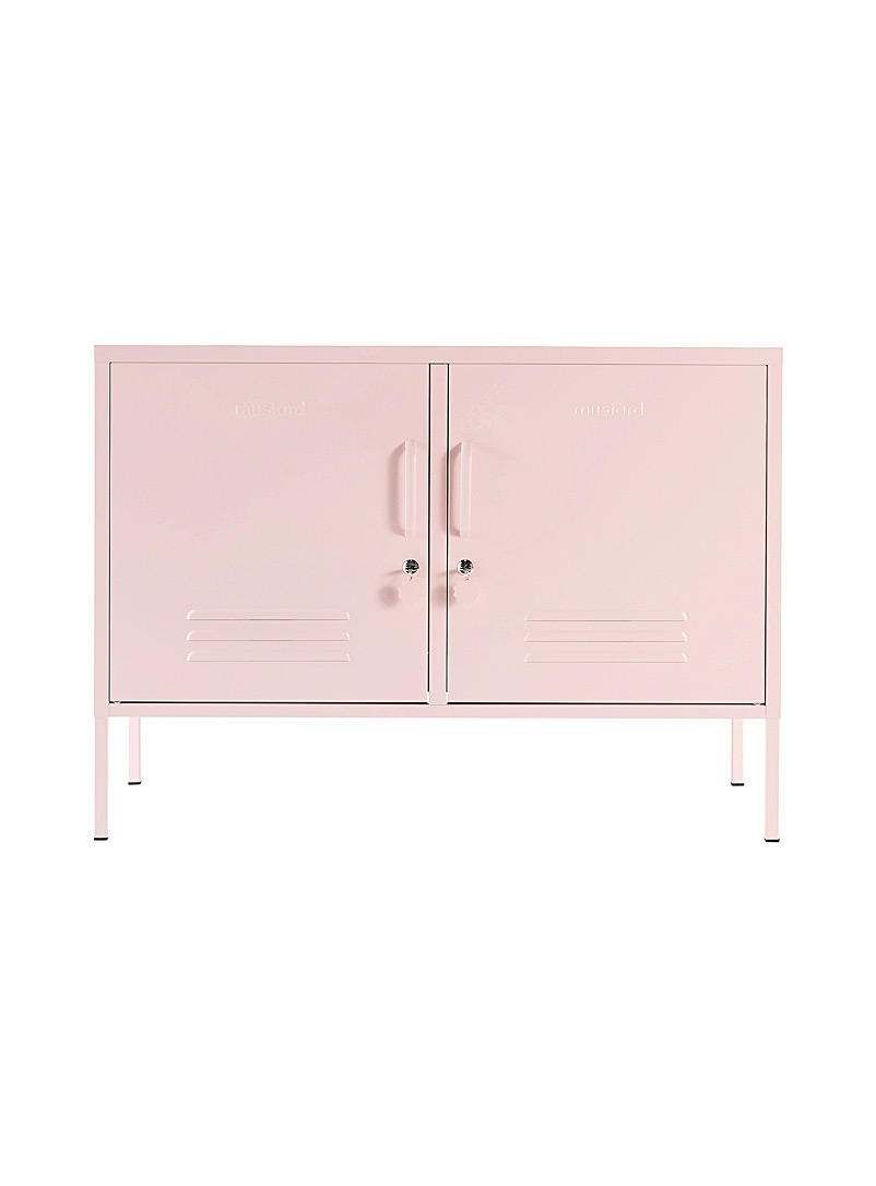 Mustard Butter The Lowdown metallic storage cabinet