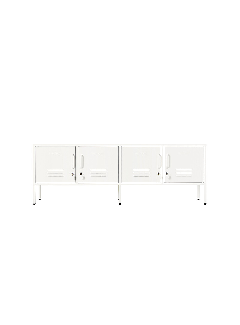 Mustard Chalk The Standard storage units metallic TV unit