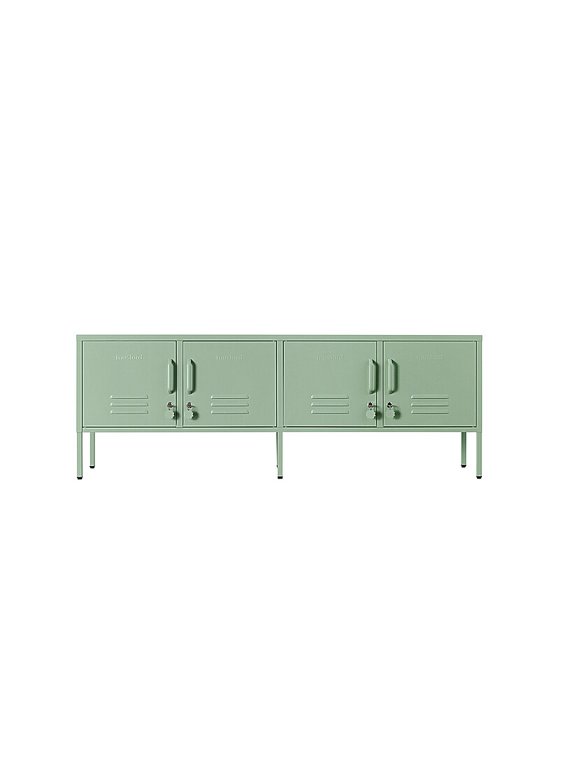 Mustard Chalk The Standard storage units metallic TV unit