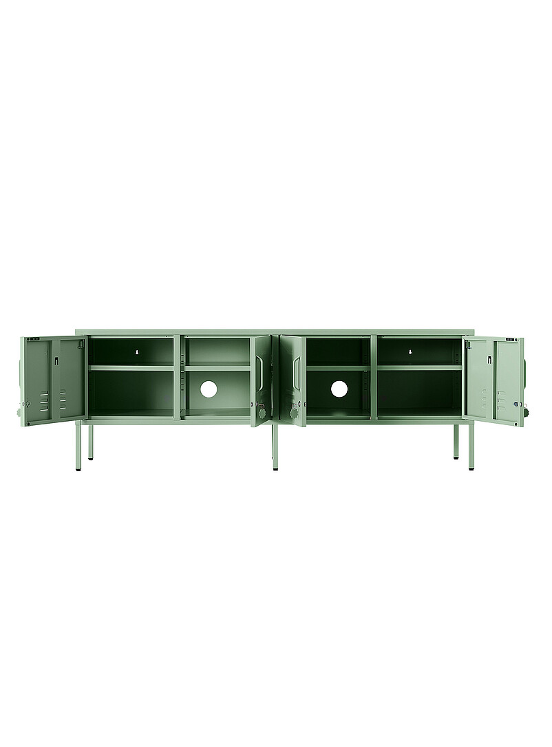 Mustard Chalk The Standard storage units metallic TV unit
