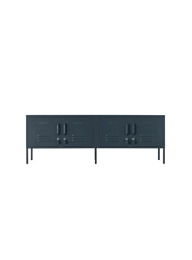 Mustard Chalk The Standard storage units metallic TV unit