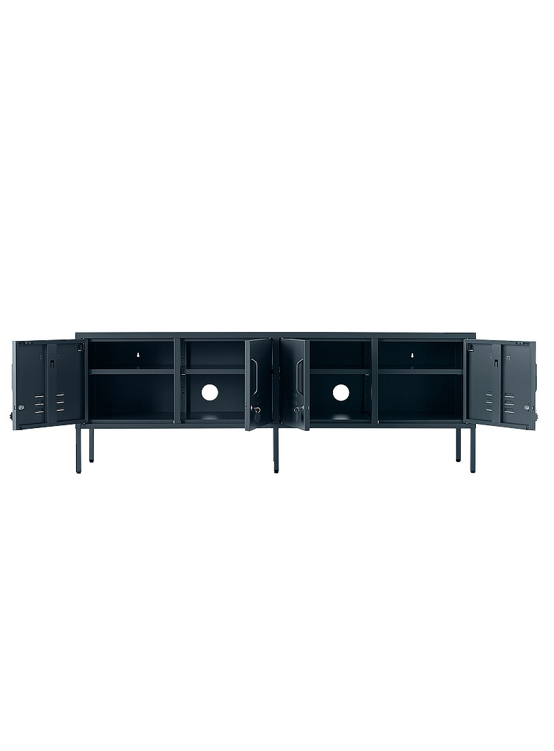 Mustard Chalk The Standard storage units metallic TV unit