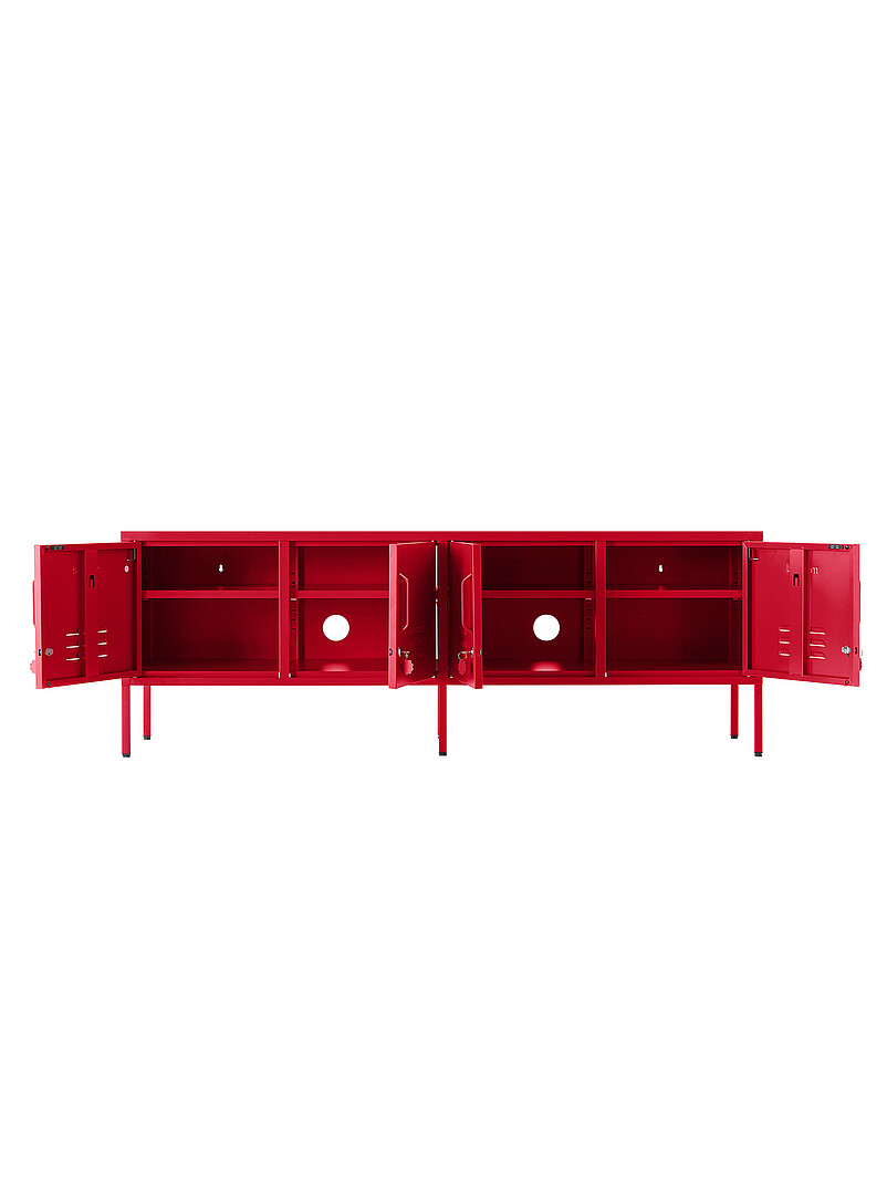 Mustard Chalk The Standard storage units metallic TV unit
