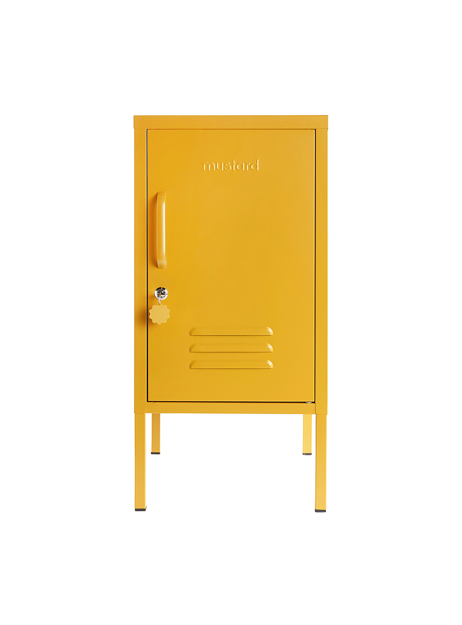 Mustard The Shorty Metallic Locker In Yellow