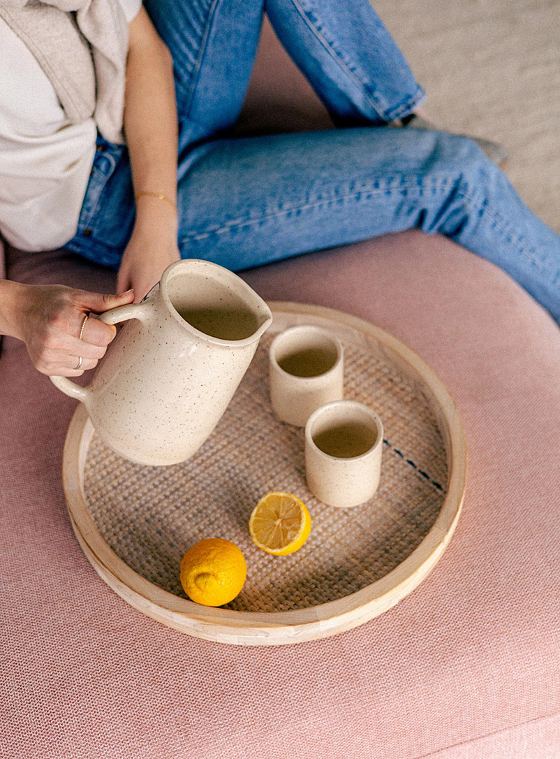 Ceramic pitcher and tumbler set 3 pieces | FACE | Dinnerware