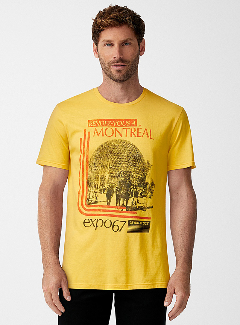 Le 31: Le t-shirt Expo 67 Jaune doré pour homme