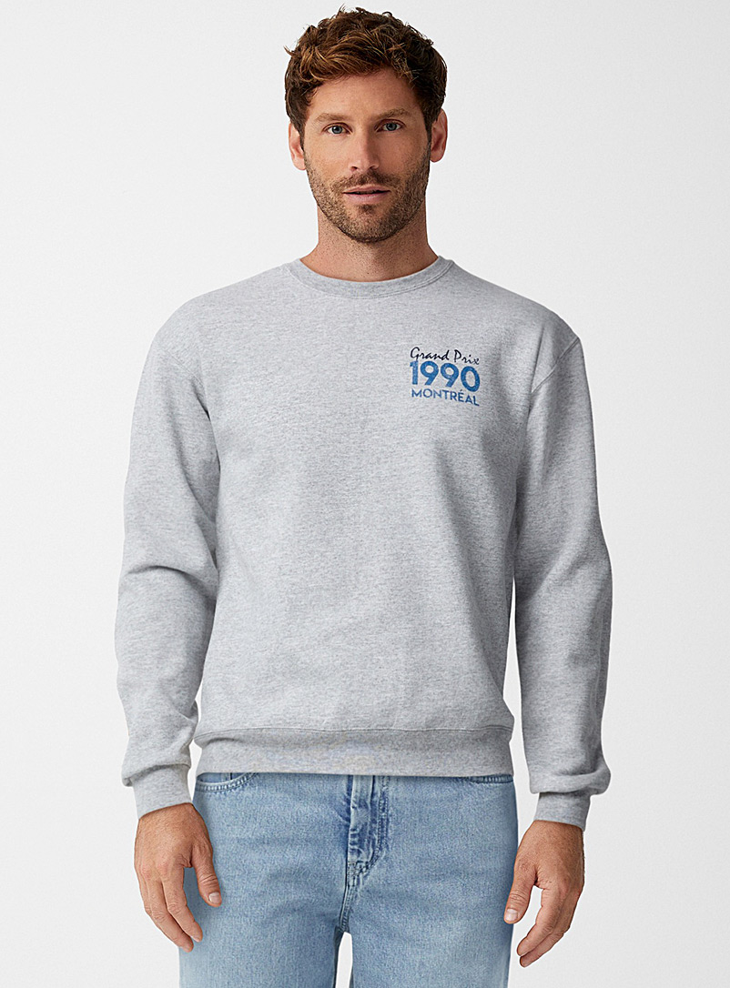 Le 31 Grey Montreal Grand Prix sweatshirt for men