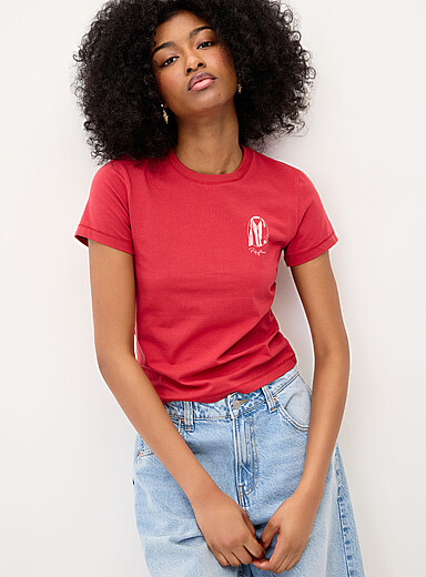 Le t-shirt rouge minilogo